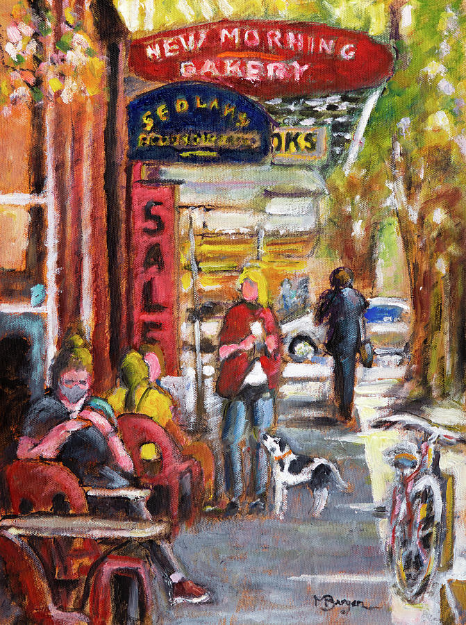 New Morning Bakery #1 Painting by Mike Bergen
