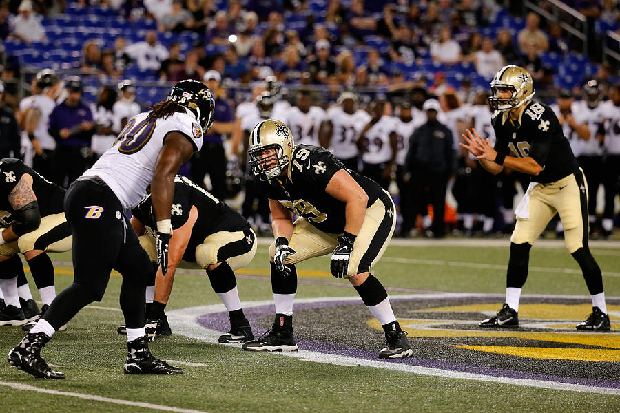 New Orleans Saints v Baltimore Ravens #1 Photograph by Rob Carr