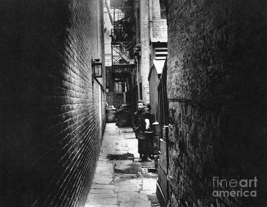 New York City Alley #2 Photograph by Jacob Riis