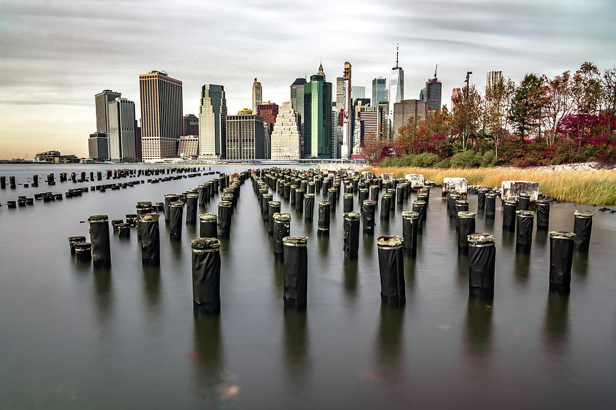 New York City Manhattan downtown skyline #1 Photograph by Alex Grichenko