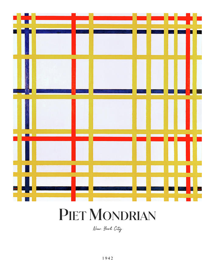New York City Painting by Piet Mondrian | Fine Art America