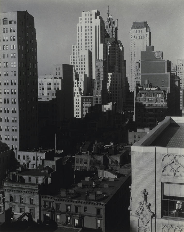 New York from An American Place Photograph by Alfred Stieglitz Fine