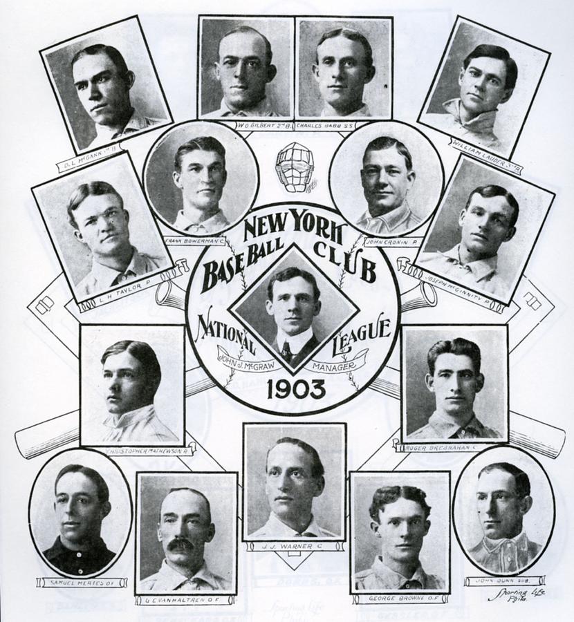 New York Giants 1903 Sporting Life #1 Photograph by Transcendental Graphics