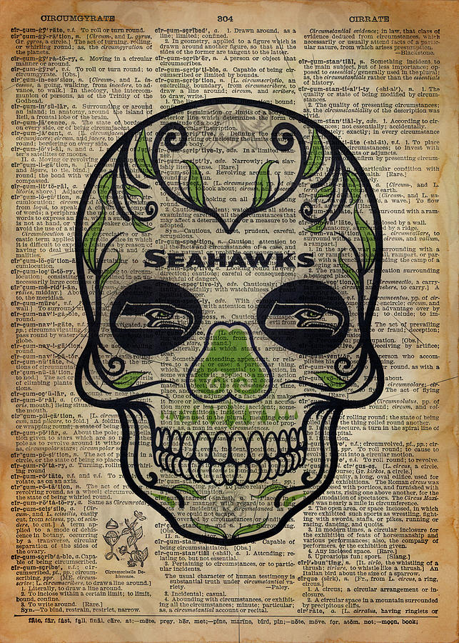 Seattle Seahawks Skull Helmet Shirt