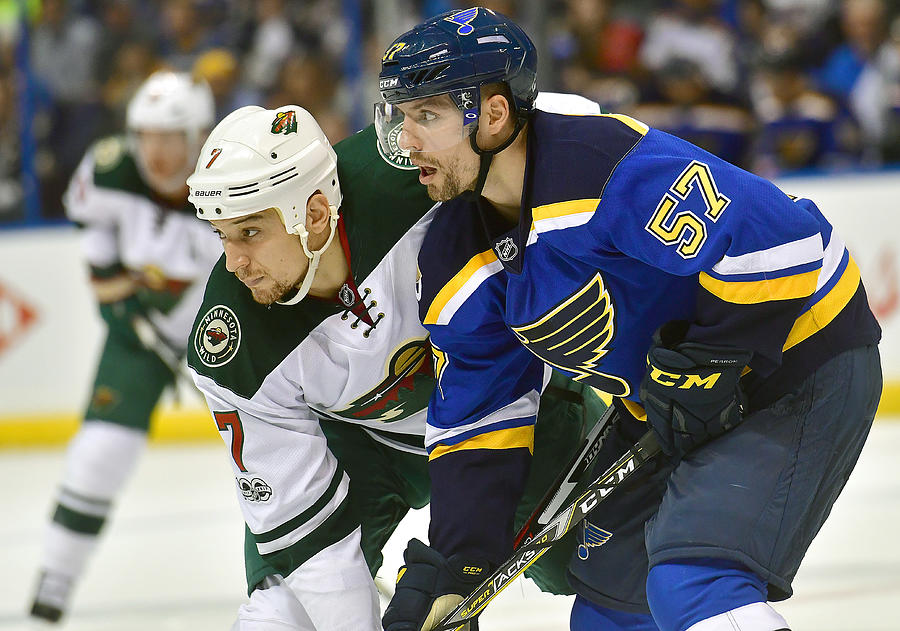 NHL: APR 16 Round 1 Game 3 - Wild at Blues #1 Photograph by Icon Sportswire