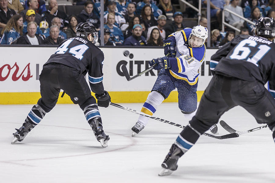 NHL: MAR 16 Blues at Sharks #1 Photograph by Icon Sportswire