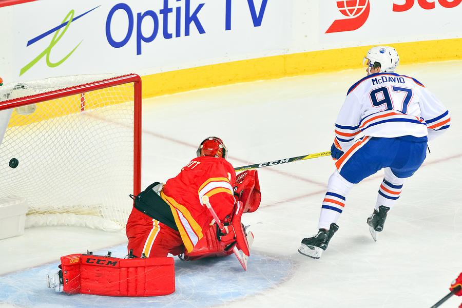 NHL: OCT 14 Oilers at Flames #1 Photograph by Icon Sportswire