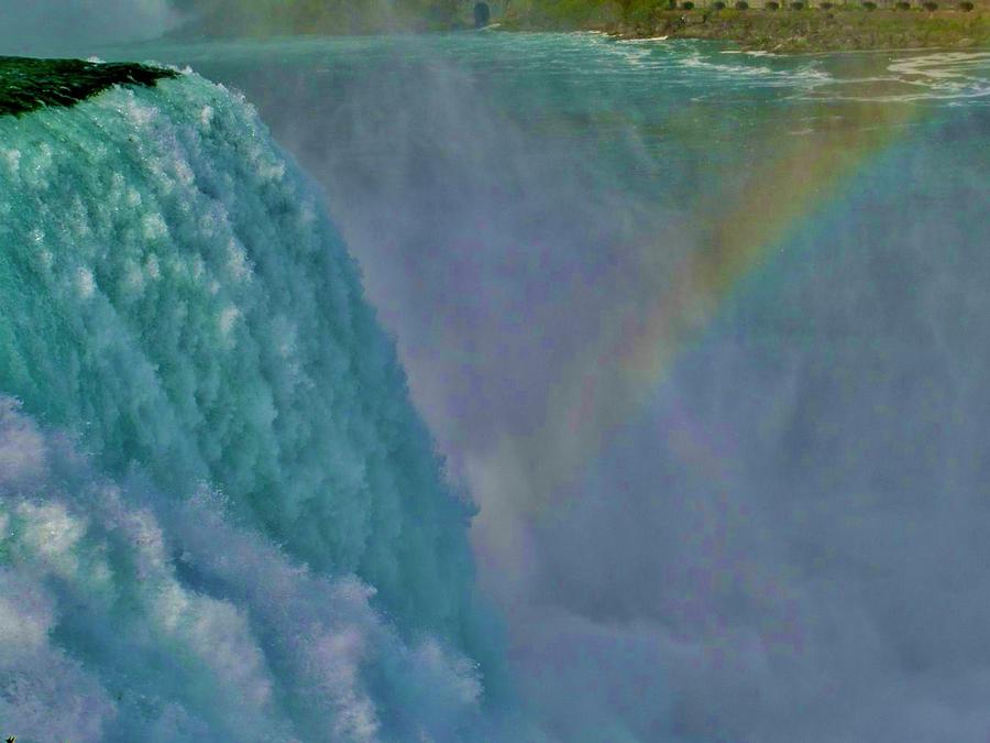 Rainbow over Falls, Niagara Falls Photograph by Bnte Creations