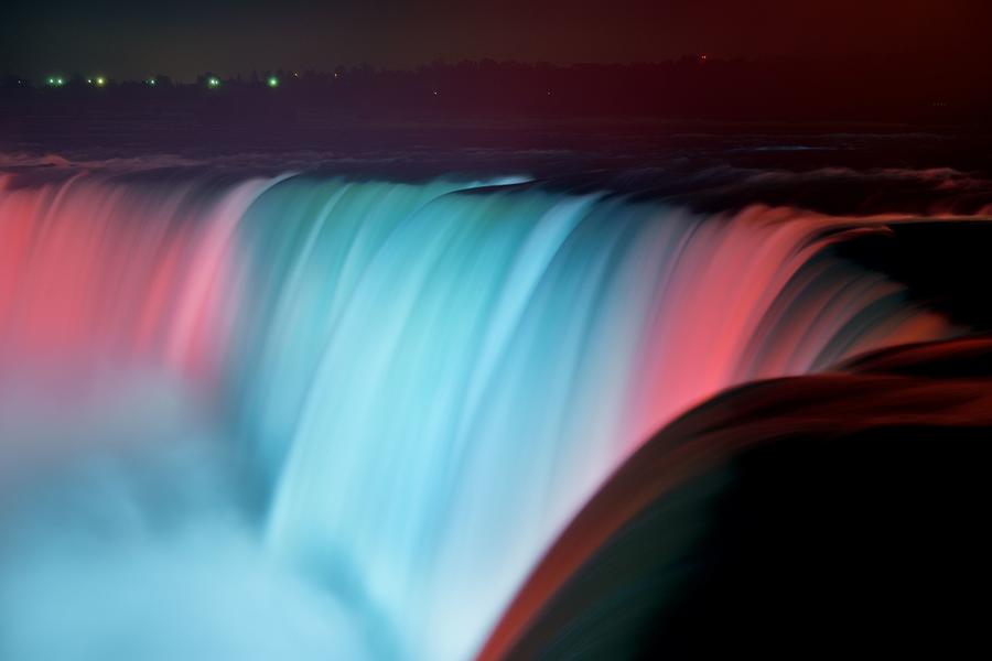 Niagara Falls at night #1 Photograph by Songquan Deng