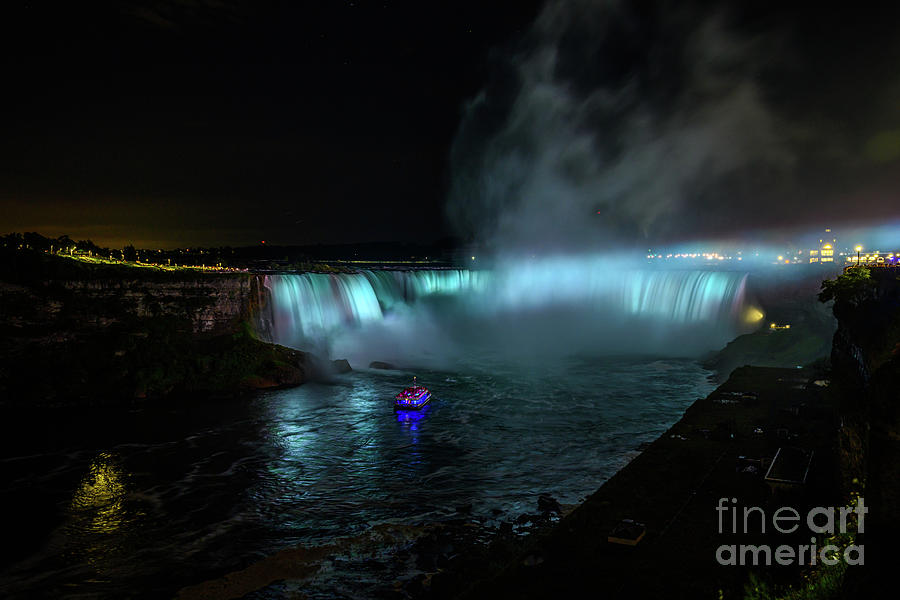 Niagara Falls At Night #3 Photograph by Stef Ko