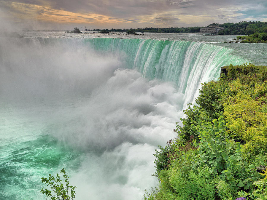 Niagara Falls at sunset Photograph by Matthew Drinkall - Pixels