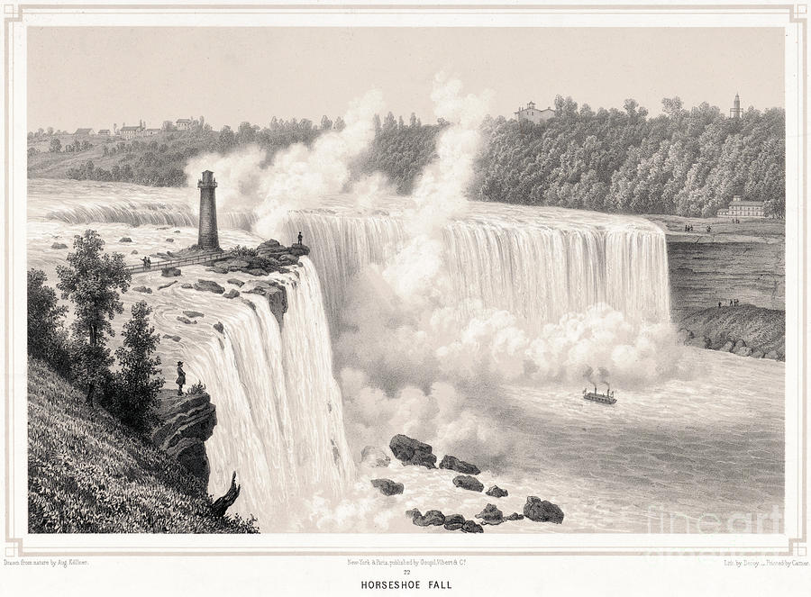 Niagara Falls Drawing by Granger