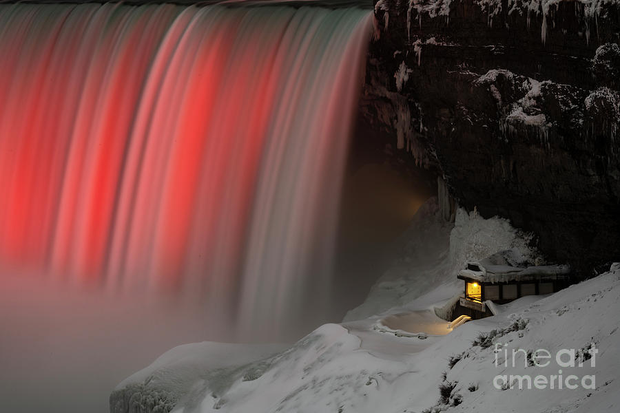 Niagara Falls Lightshow #2 Photograph by JT Lewis