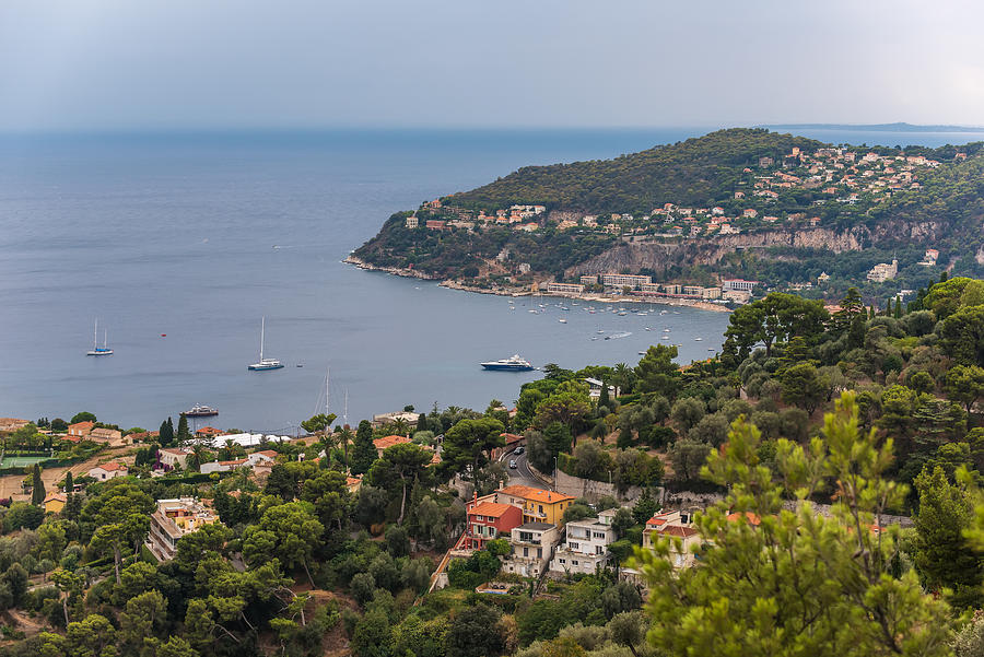 Nice, France: panoramic top view of Port #1 Photograph by Krivinis