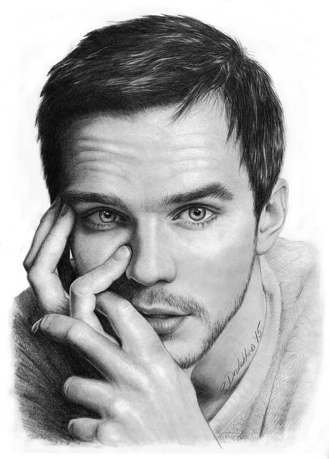 Nicholas Hoult Drawing by Svetlana Drobakhina - Fine Art America