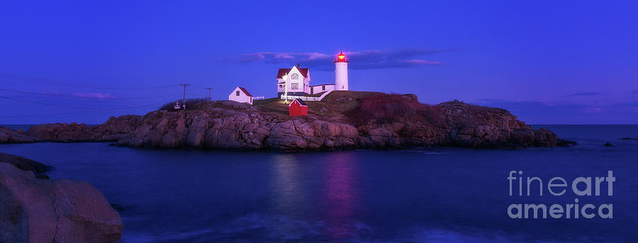 Night at Nubble Light by Sharon Seaward Night at Nubble Light by Sharon Seaward
