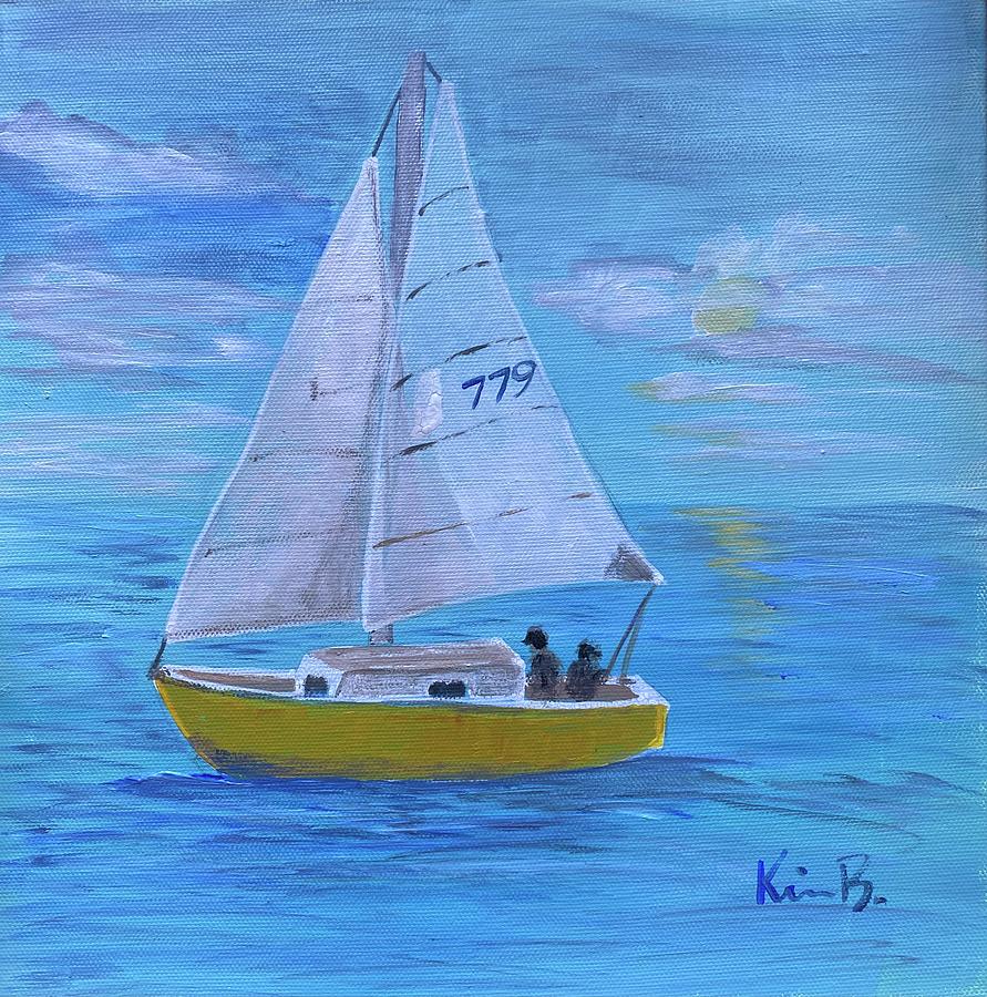 Night Sail Painting by Kimberly Balentine - Fine Art America