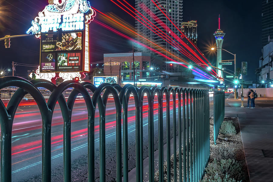Night Scenes On The Streets Of Las Vegas Strip #1 Photograph by Alex Grichenko