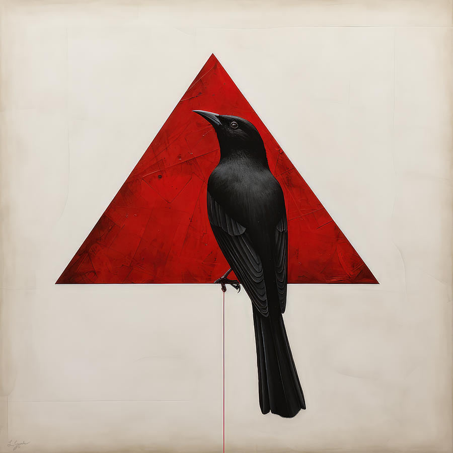 Cardinal Painting - Nights Rebel Art by Lourry Legarde