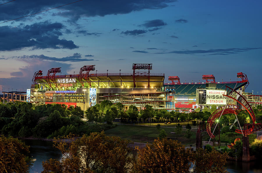 Nissan Stadium home of Titans in Nashville Tennessee #1 Photograph by Steven Heap