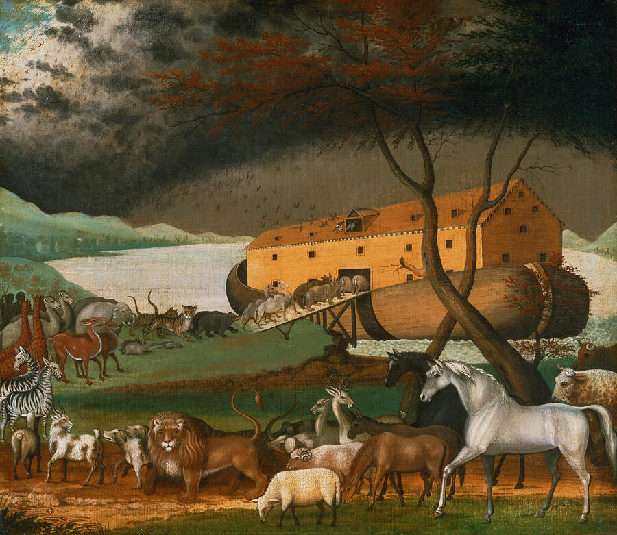Noahs Ark, from 1846 Painting by Edward Hicks
