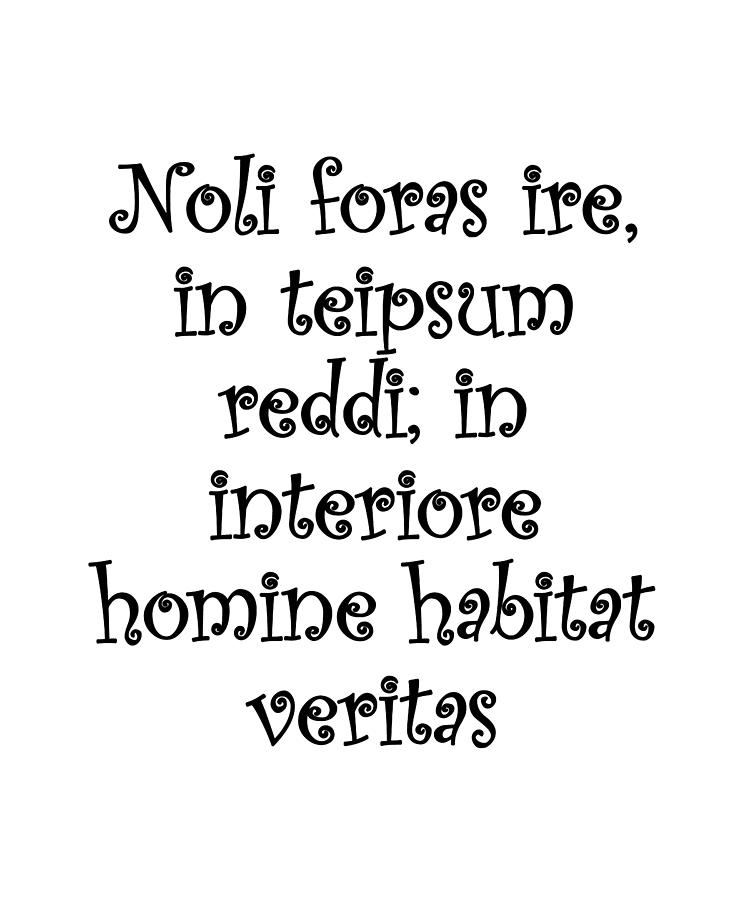 In Interiore Homine Habitat Veritas