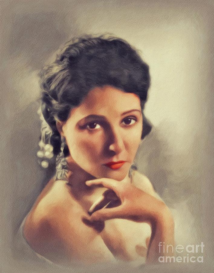 Norma Talmadge, Vintage Actress #1 Painting by Esoterica Art Agency