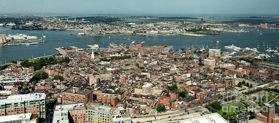 North End Boston Real Estate Aerial #2 Photograph by David Oppenheimer