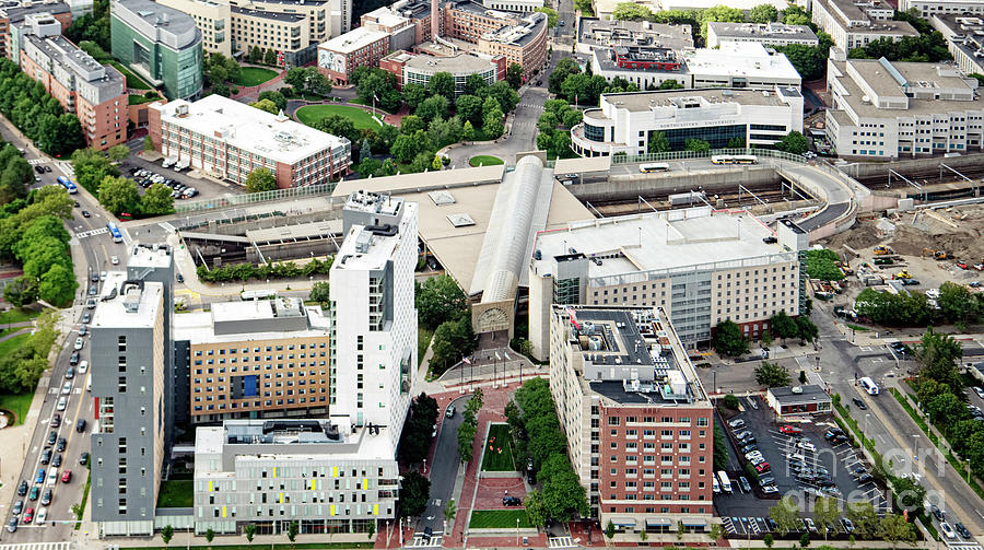Northeastern University Campus Aerial #2 Photograph by David Oppenheimer