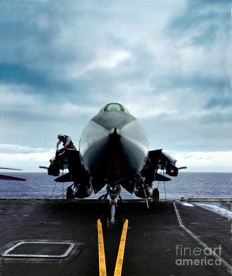 Nose of a Grumman F-14 Tomcat and Repair on the Wing Shoulder ...