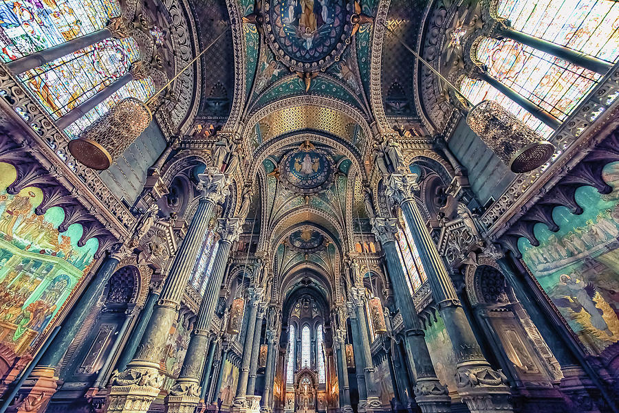 Architecture Photograph - Notre-Dame de Fourviere #1 by Manjik Pictures