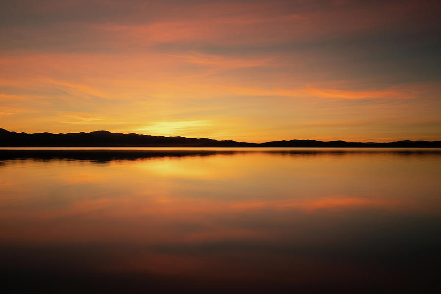 November Sunset at Utah Lake #1 Photograph by K Bradley Washburn