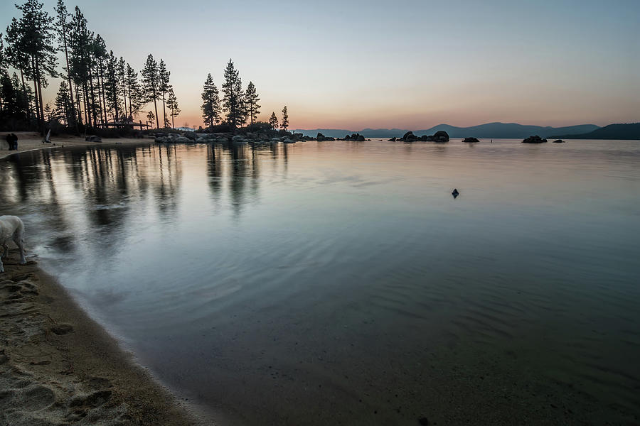 November Sunset Over Lake Tahoe In California #1 Photograph by Alex Grichenko