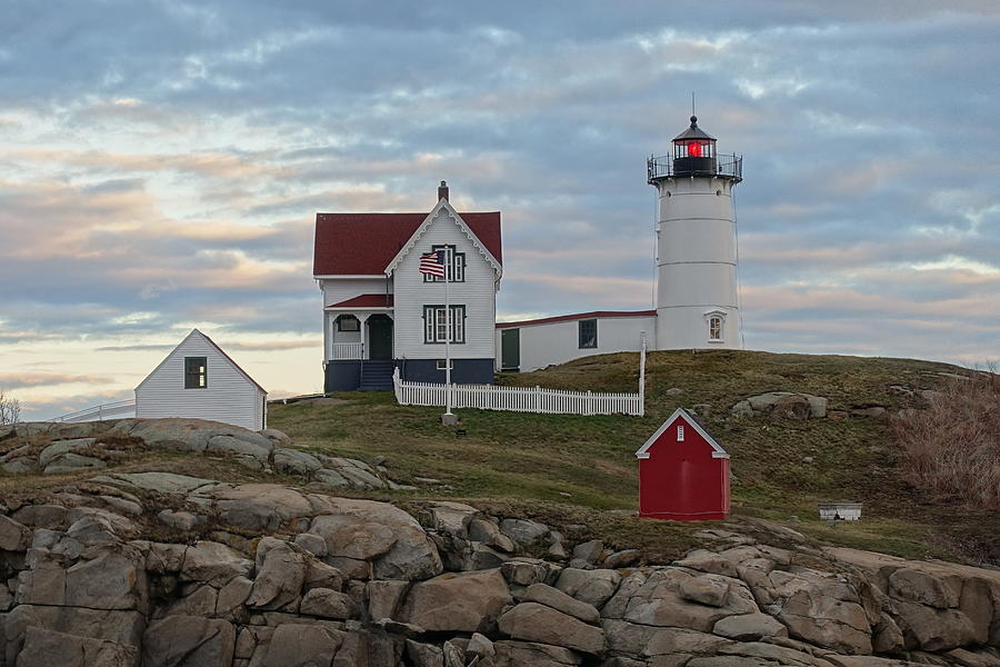 Nubble Lighthouse II Photograph by Patricia Caron