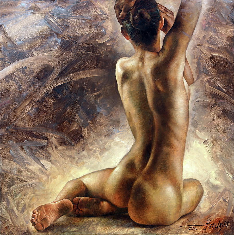 Nude Painting -  Nude girl #1 by Arthur Braginsky