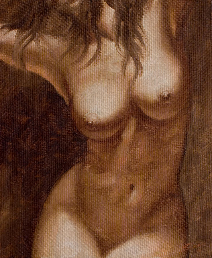 Nude Study #1 Painting by John Silver