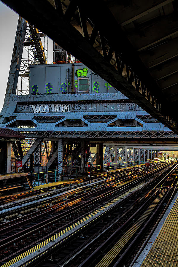 NYC Subway Elevated Train Tracks #1 Photograph by Robert Ullmann