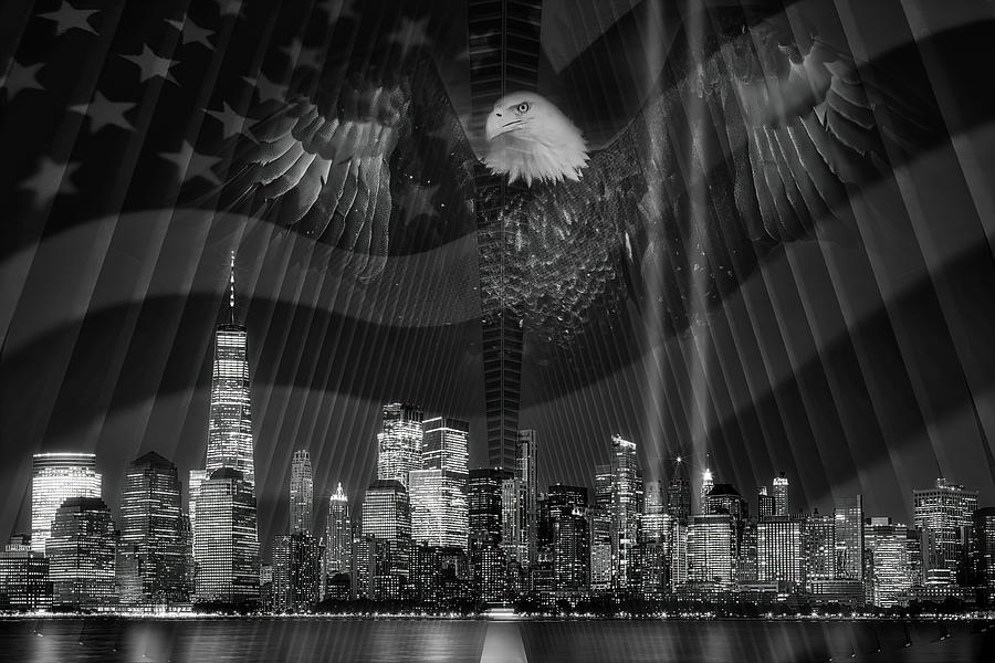 NYC Tribute In Light 21 #1 Photograph by Susan Candelario