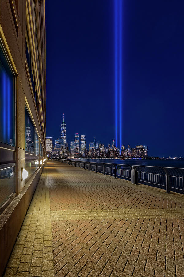 NYC Tribute In Light  #2 Photograph by Susan Candelario