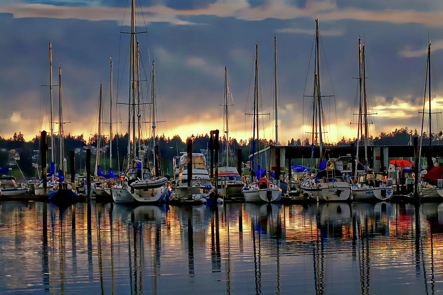 Oak Harbor Marina Sunset Photograph By Rick Lawler Pixels