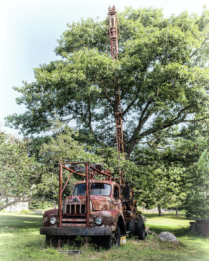 Oak Island Drill truck Photograph by Connie Publicover