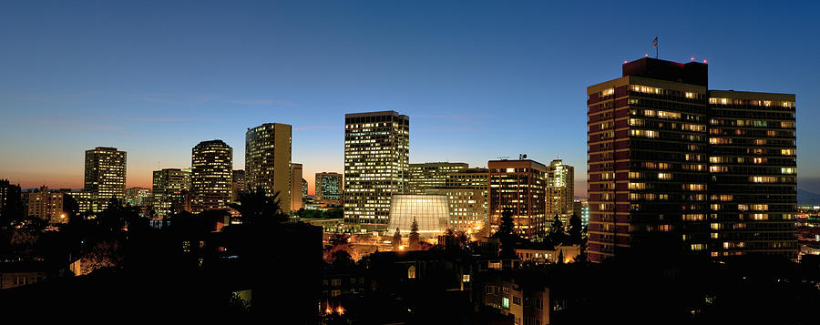 Oakland skyline #1 Photograph by Thomas Winz