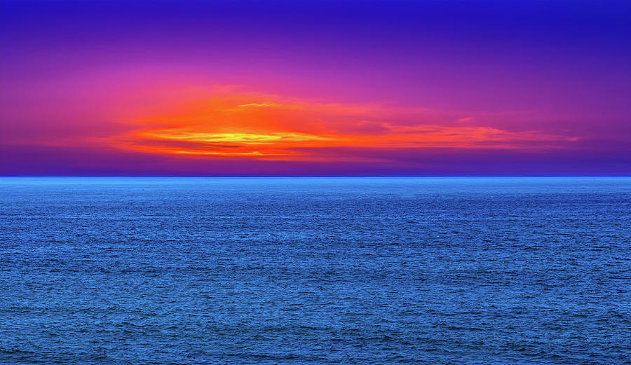 Ocean Beach Sunset Photograph by James Yoke - Fine Art America