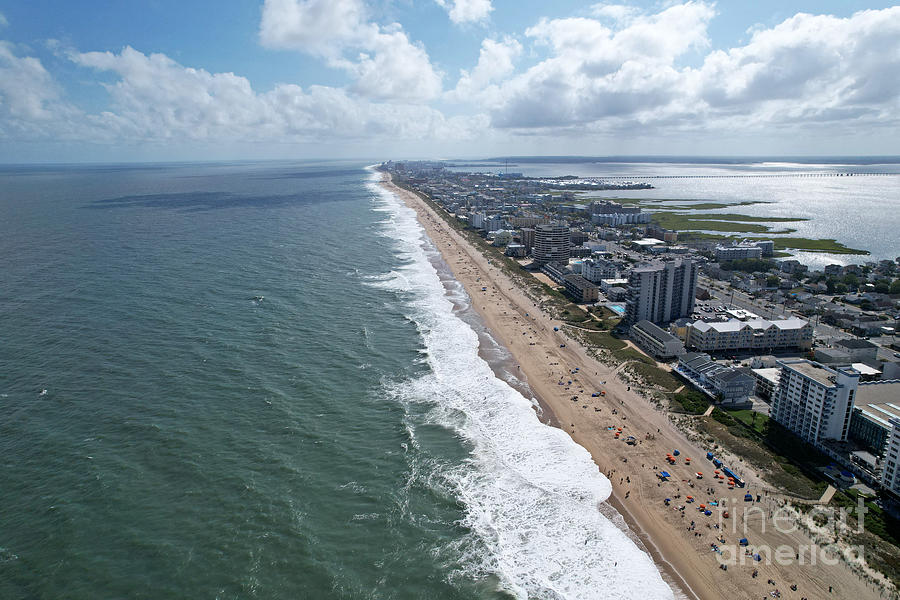 Ocean City from 94th Street, facing south #2 Photograph by Ben Schumin ...