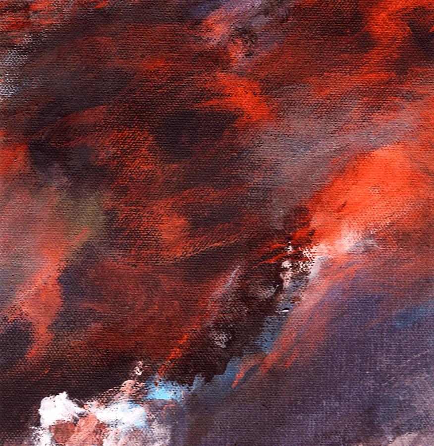 Ocean Storm neg Painting by M Diane Bonaparte