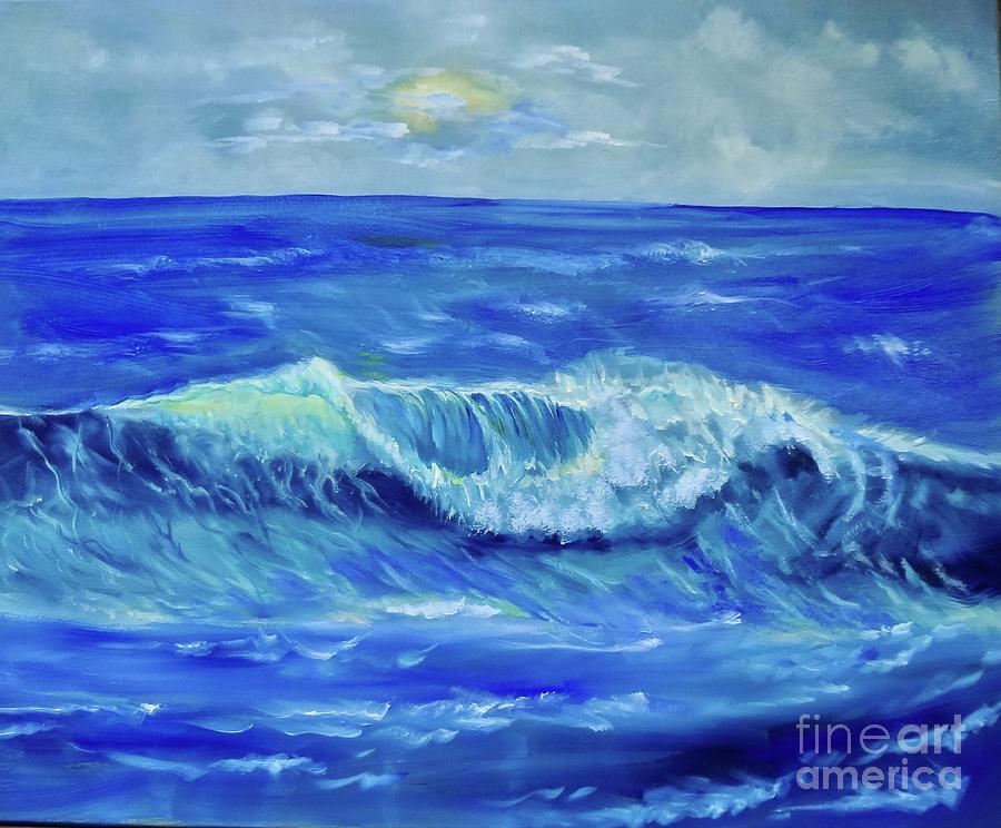 Ocean Wave #1 Painting by Jenny Lee