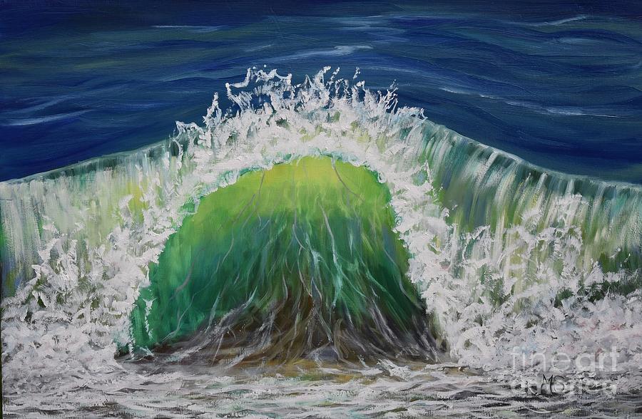 Wave Painting by Monika Shepherdson
