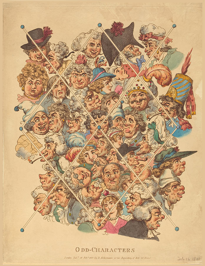 Odd-Characters #1 Drawing by Thomas Rowlandson