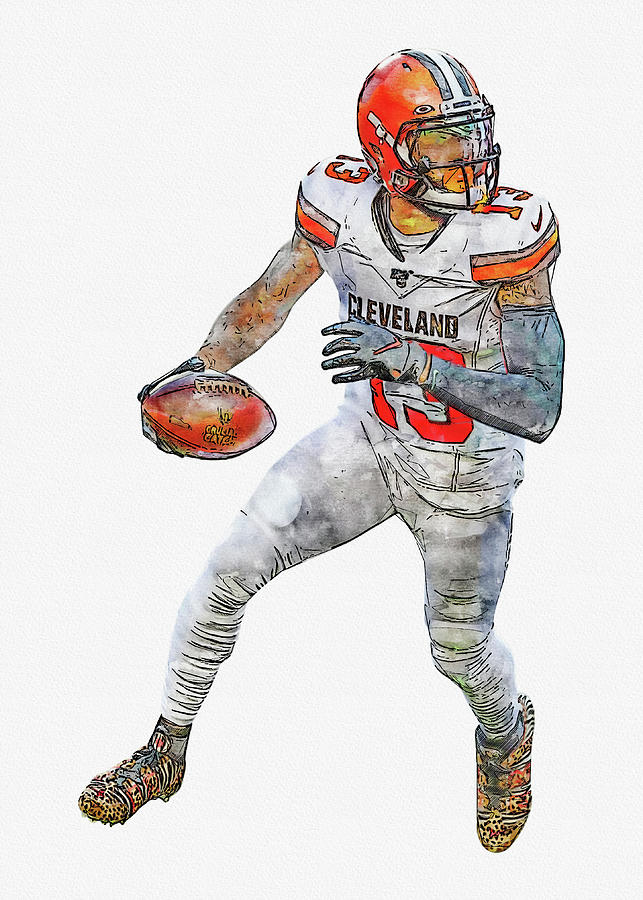 Odell Beckham Jr Digital Art by Yoyo Di