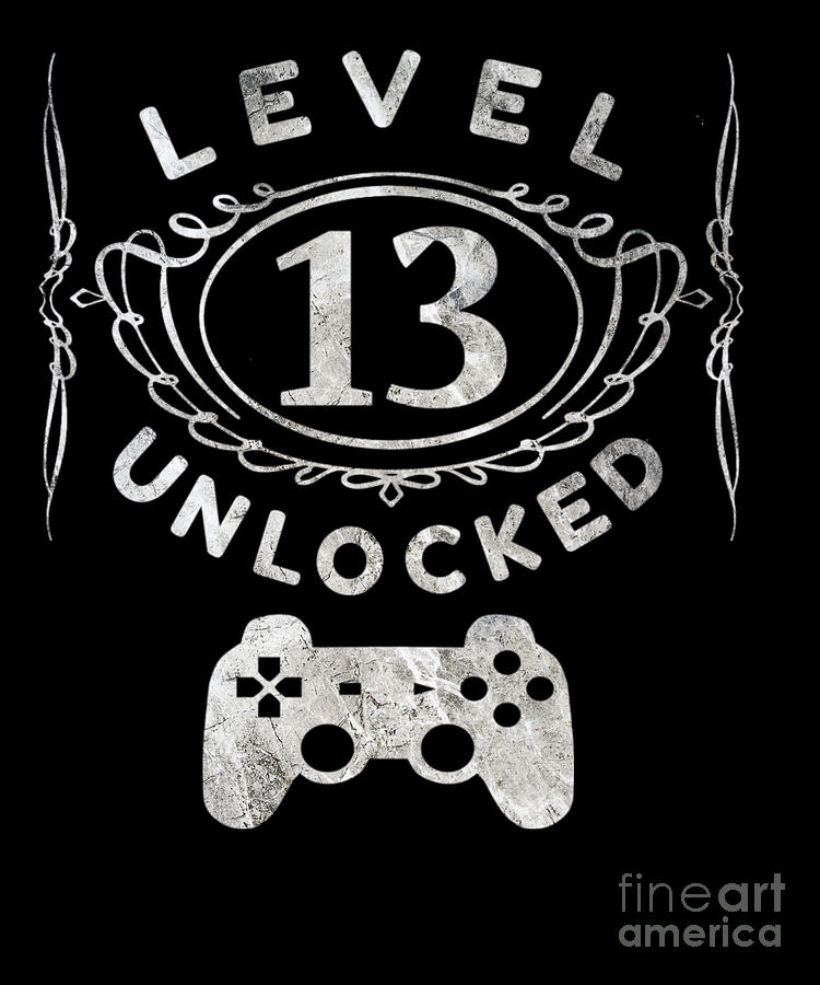 LEVEL 13 UNLOCKED OFFICIAL TEENAGER: Lined Journal Notebook For Girls &  boyes Who Are 13 Years Old, 13 th Birthday Gift, Funny Video Gamer Birthday